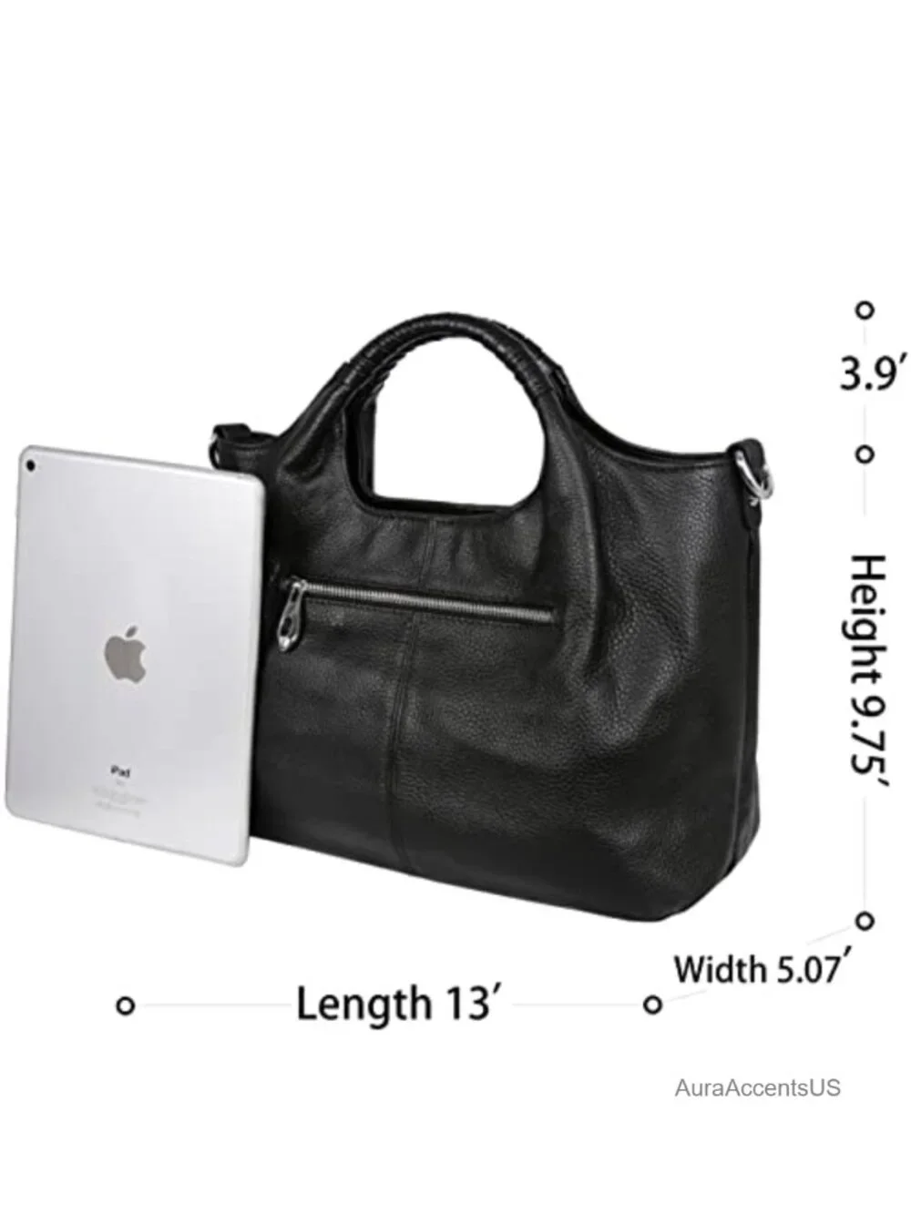Genuine Leather Top Handle Satchel Shoulder Bag Crossbody Tote Purse